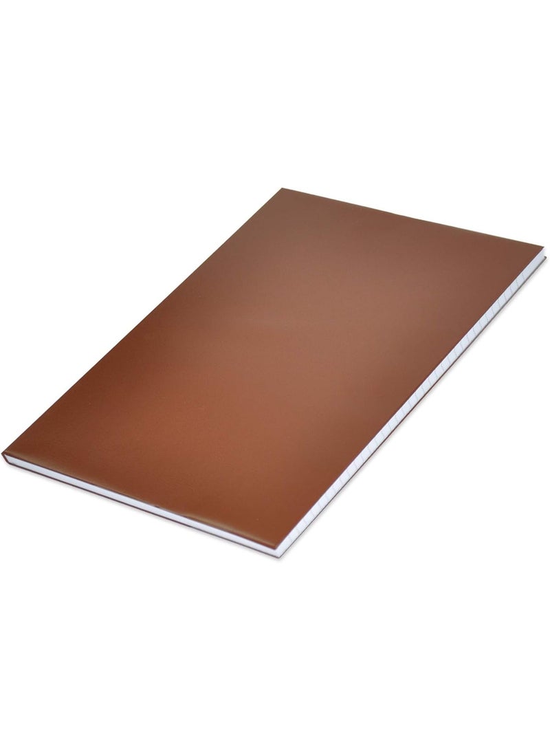 FIS PVC Cover NoteBook, (96 Sheets), 192 Pages, Single Line, FS Size, Brown Colour 5-Piece - FSNBFS2QPVCBR - Image 3
